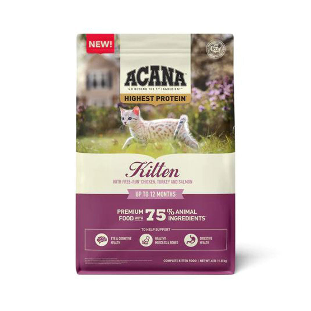Acana, Hight Protein Kitten Food, 4 lb.