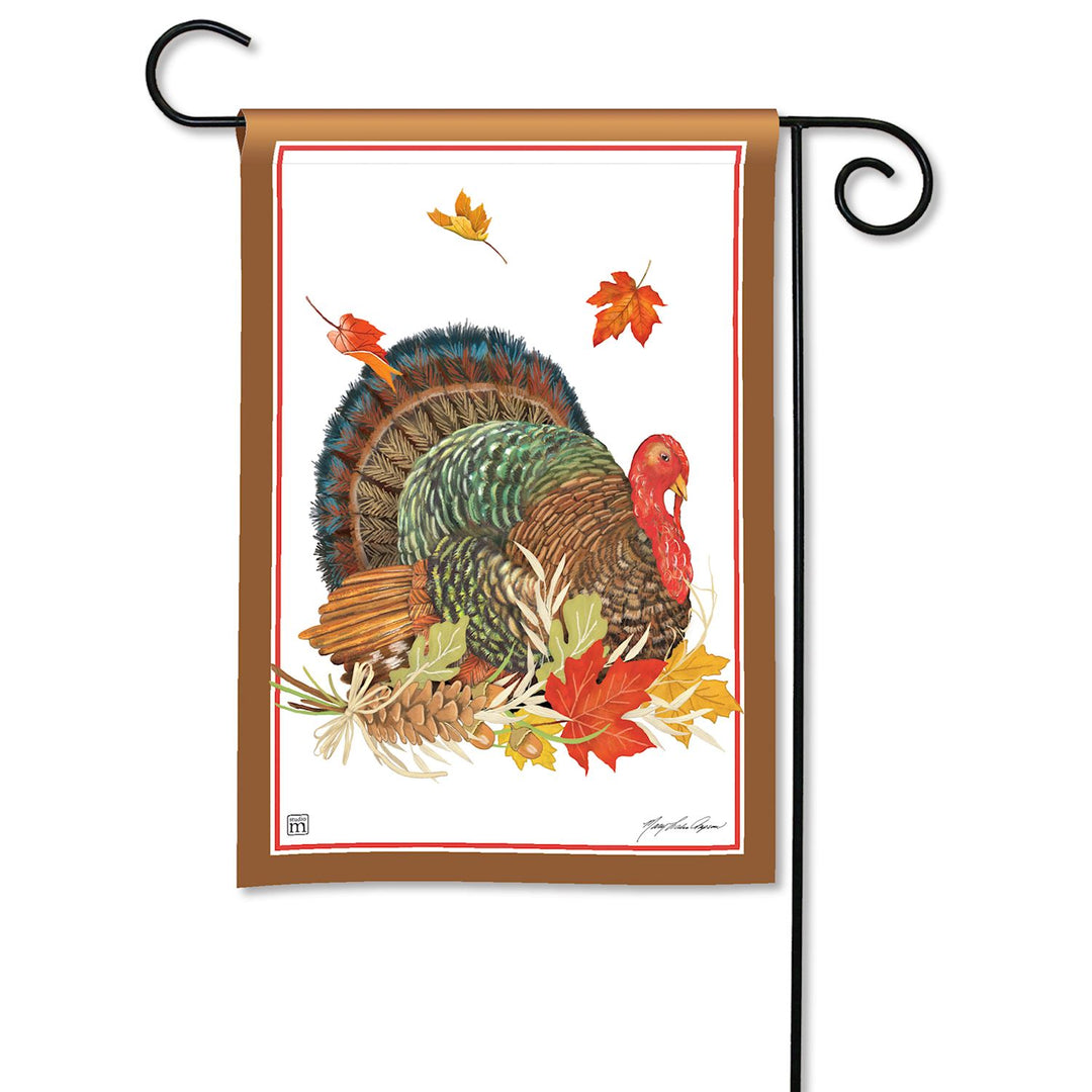 Autumn Turkey Garden Flag