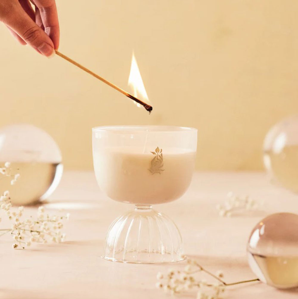 Rewined Candle, Coupe Prosecco Candle, 7 oz.