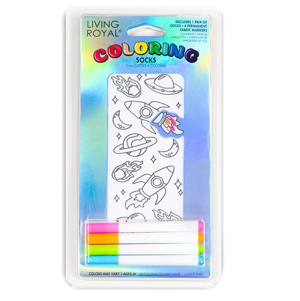 Living Royal, Space Adventure Coloring Socks
