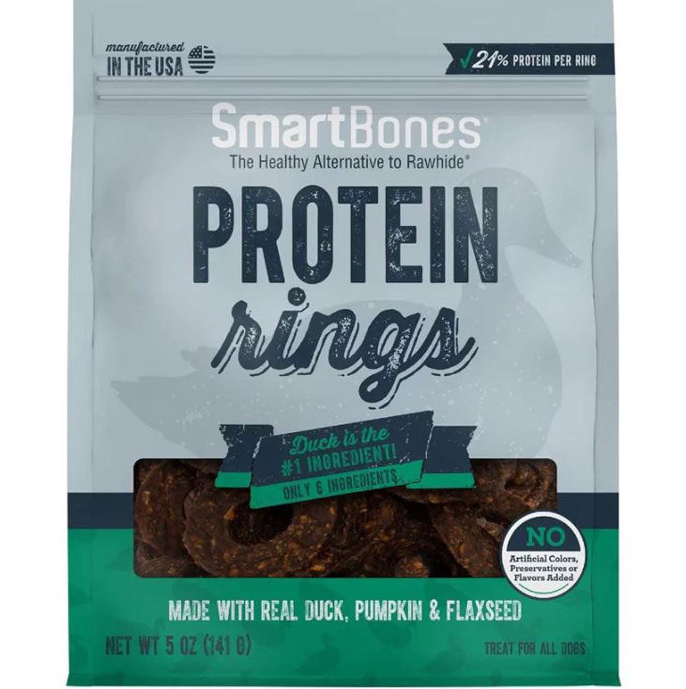 Smartbones, Duck, Pumpkin, & Flaxseed Protein Rings, 5 oz.
