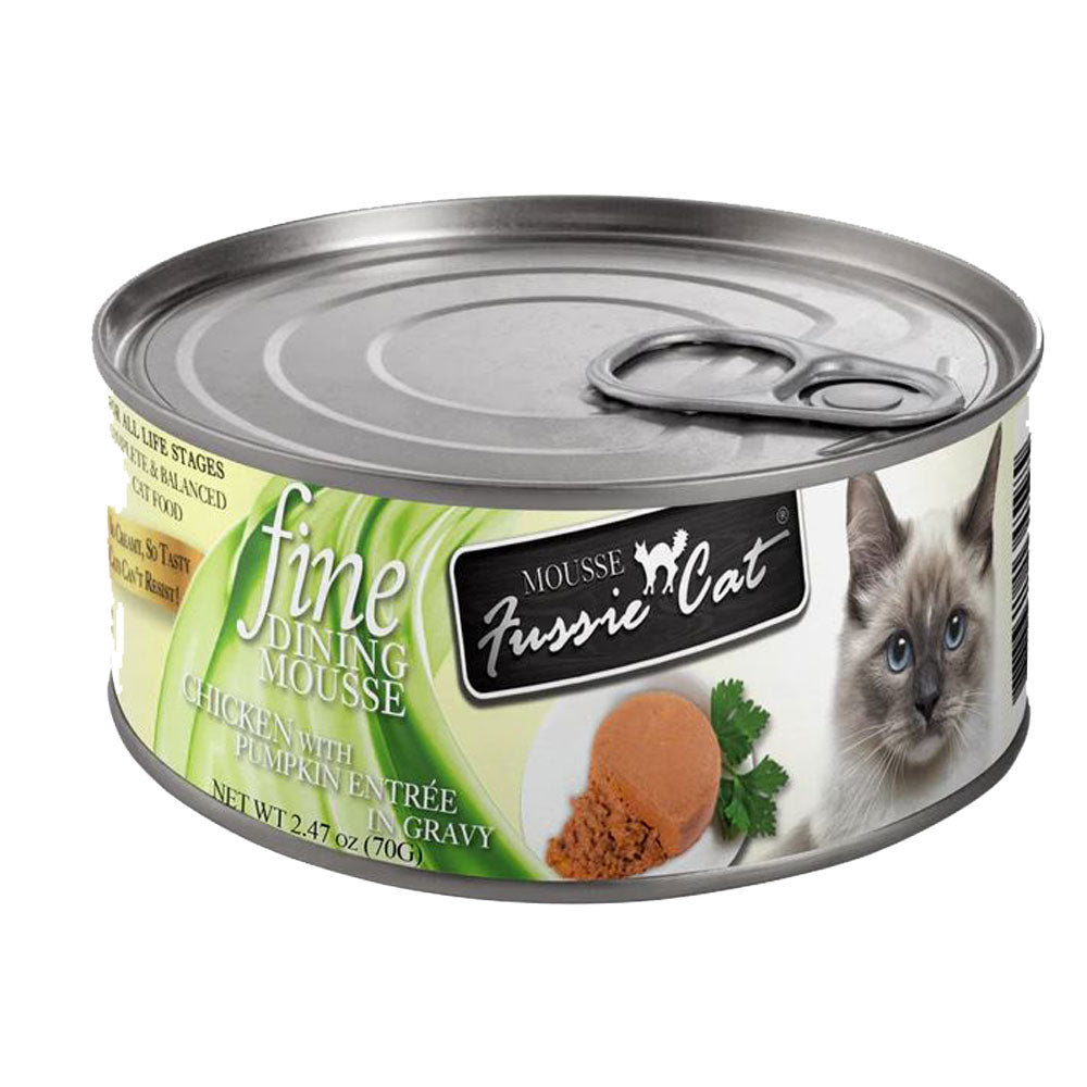 Fussie Cat, Chicken & Pumpkin Mousse, 2.8 oz.