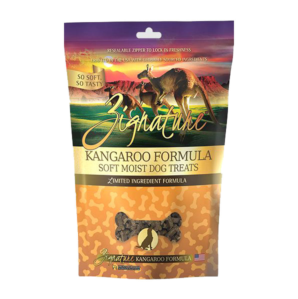 Zignature, Ground Fed Kangaroo Soft Treats, 4 oz.