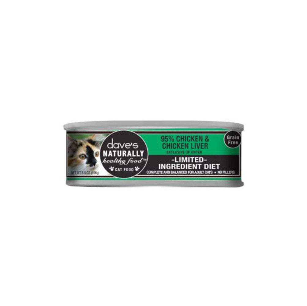 Dave's, Grain Free 95% Chicken, 5.5 oz.