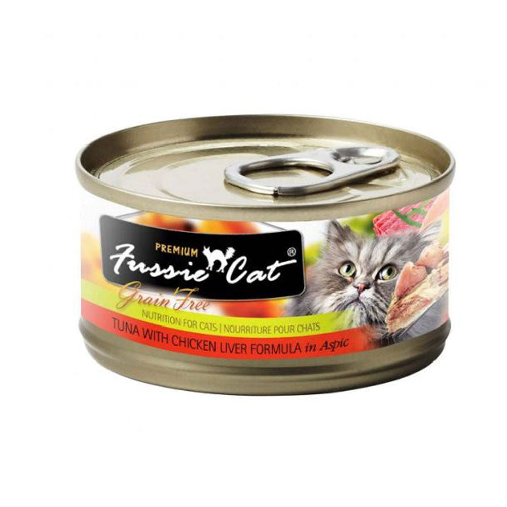 Fussie Cat, Grain Free Tuna & Chicken Liver, 2.82 oz.