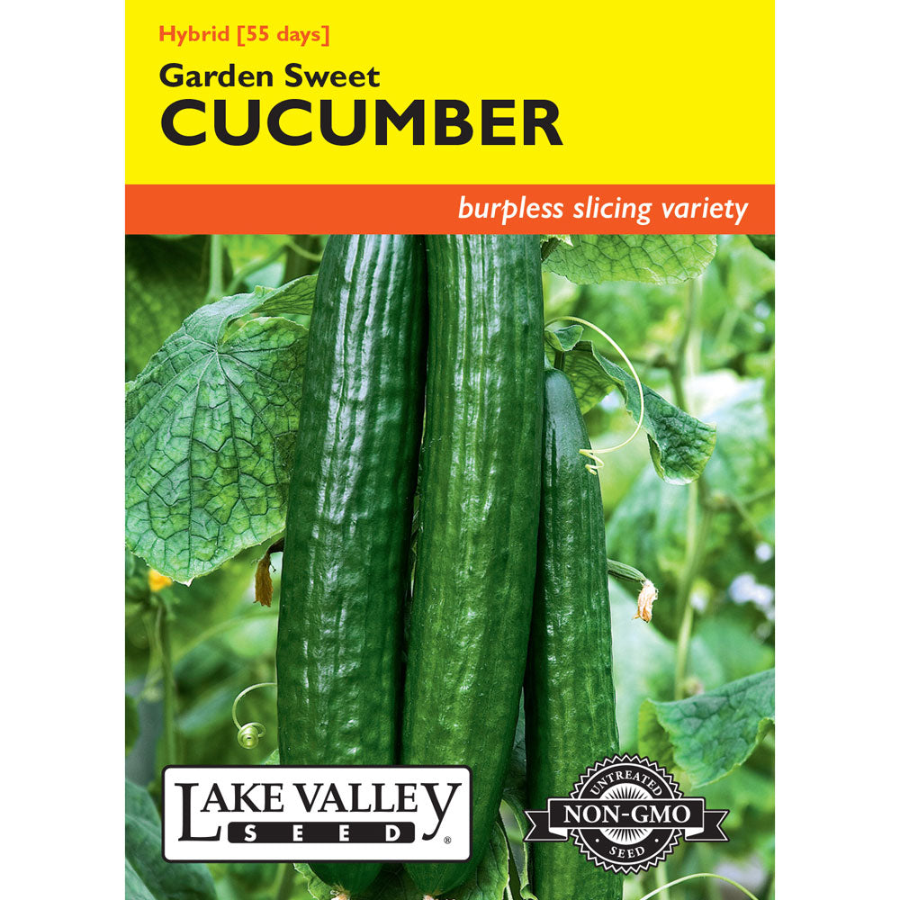 Lake Valley, Cucumber, Garden Sweet Hybrid Burpless