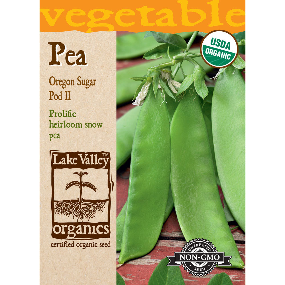 Lake Valley, Pea, Oregon Sugar Pod II Bush Organic