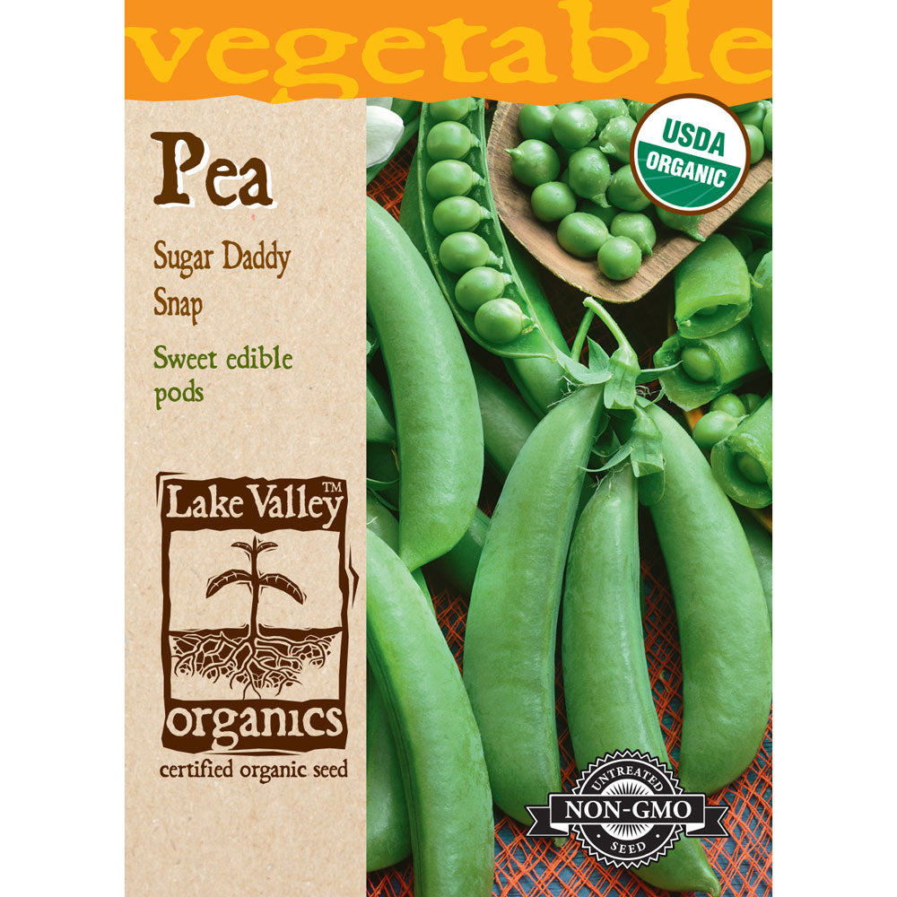 Lake Valley, Pea, Sugar Daddy Snap Bush Organic