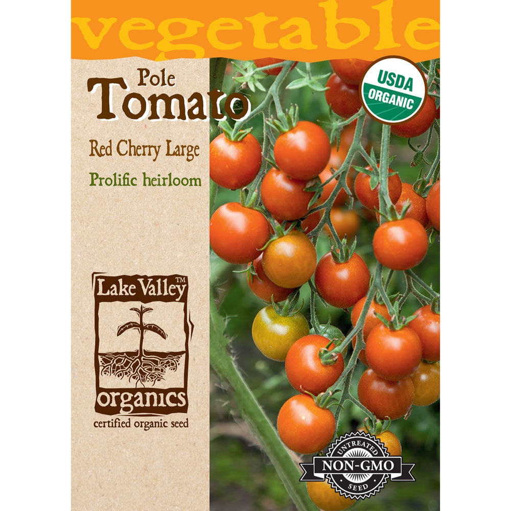 Lake Valley, Tomato, (Pole) Red Cherry Organic