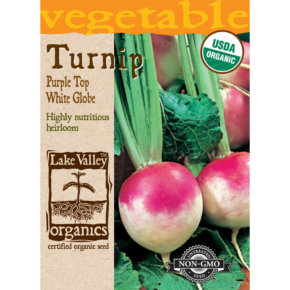 Lake Valley, Turnip, Purple Top White Globe Organic