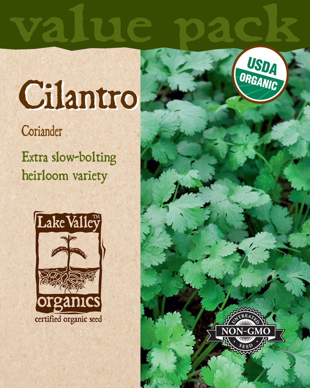 Lake Valley, Cilantro, Coriander Organic Herb