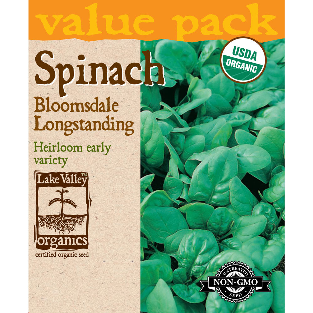 Lake Valley, Spinach, Bloomsdale Longstanding Organic