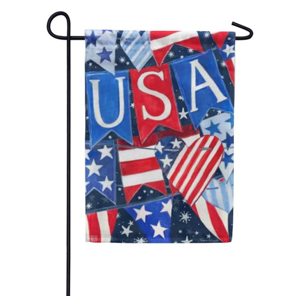 Magnet Works, USA Banner Garden Flag