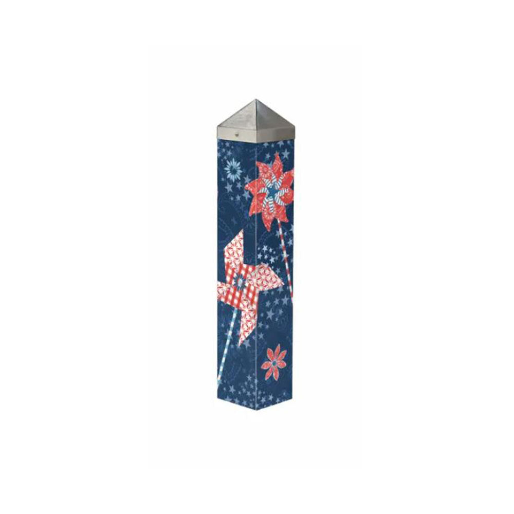 Magnet Works, Patriotic Pinwheels Art Pole, 20"