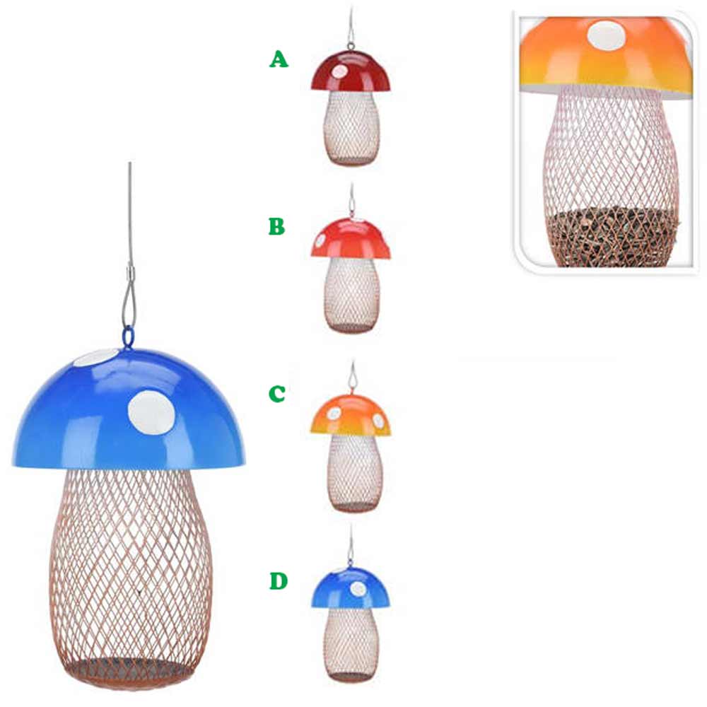 Koopman, Bird Feeder Mushroom, Small, Assorted & Sold Separately