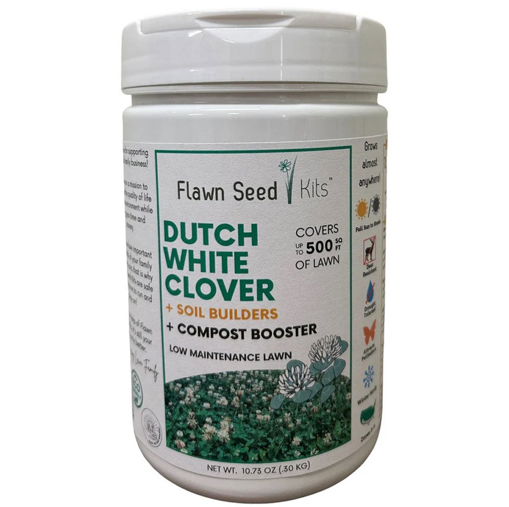 Flawn, Dutch White Clover Kit, 500 SQ FT