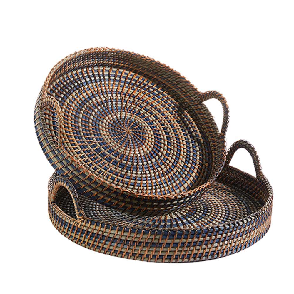 Raz, Woven Round Tray, Large