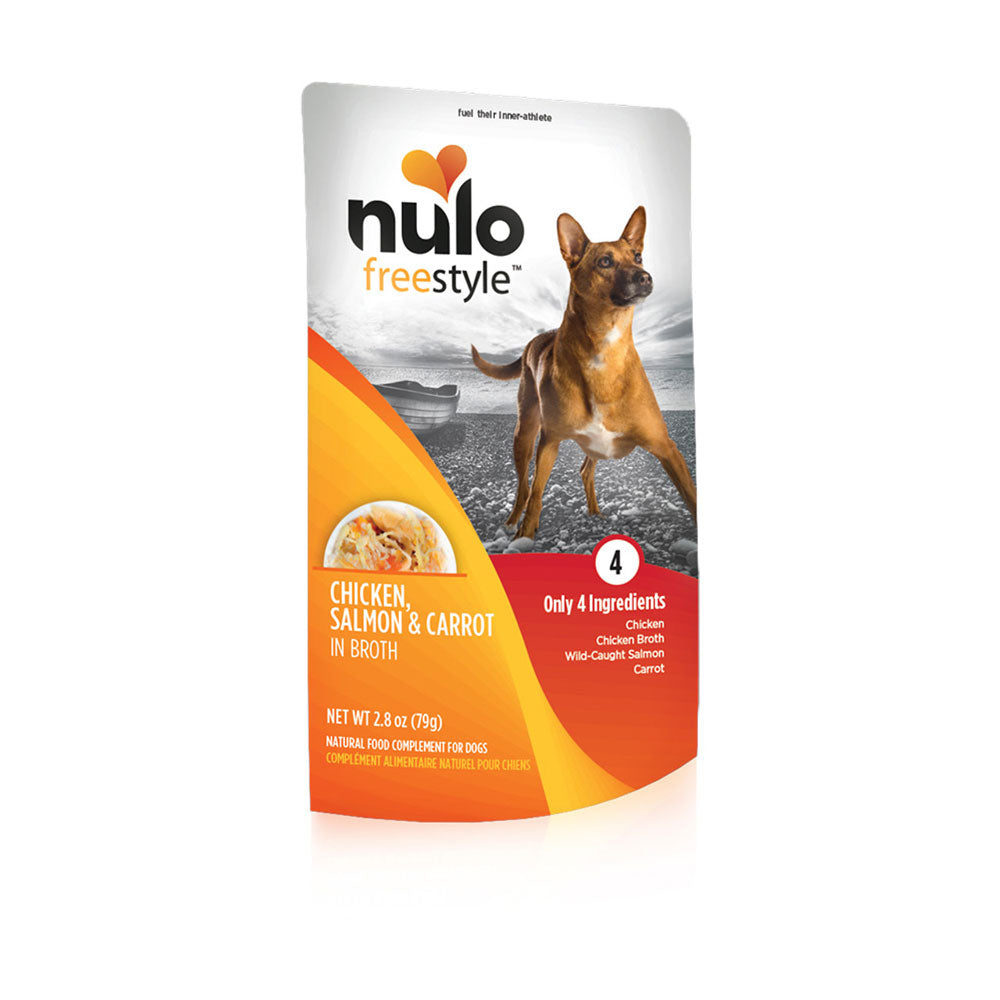 Nulo, Freestyle Chicken, Salmon, & Carrot Broth, 2.8 oz.