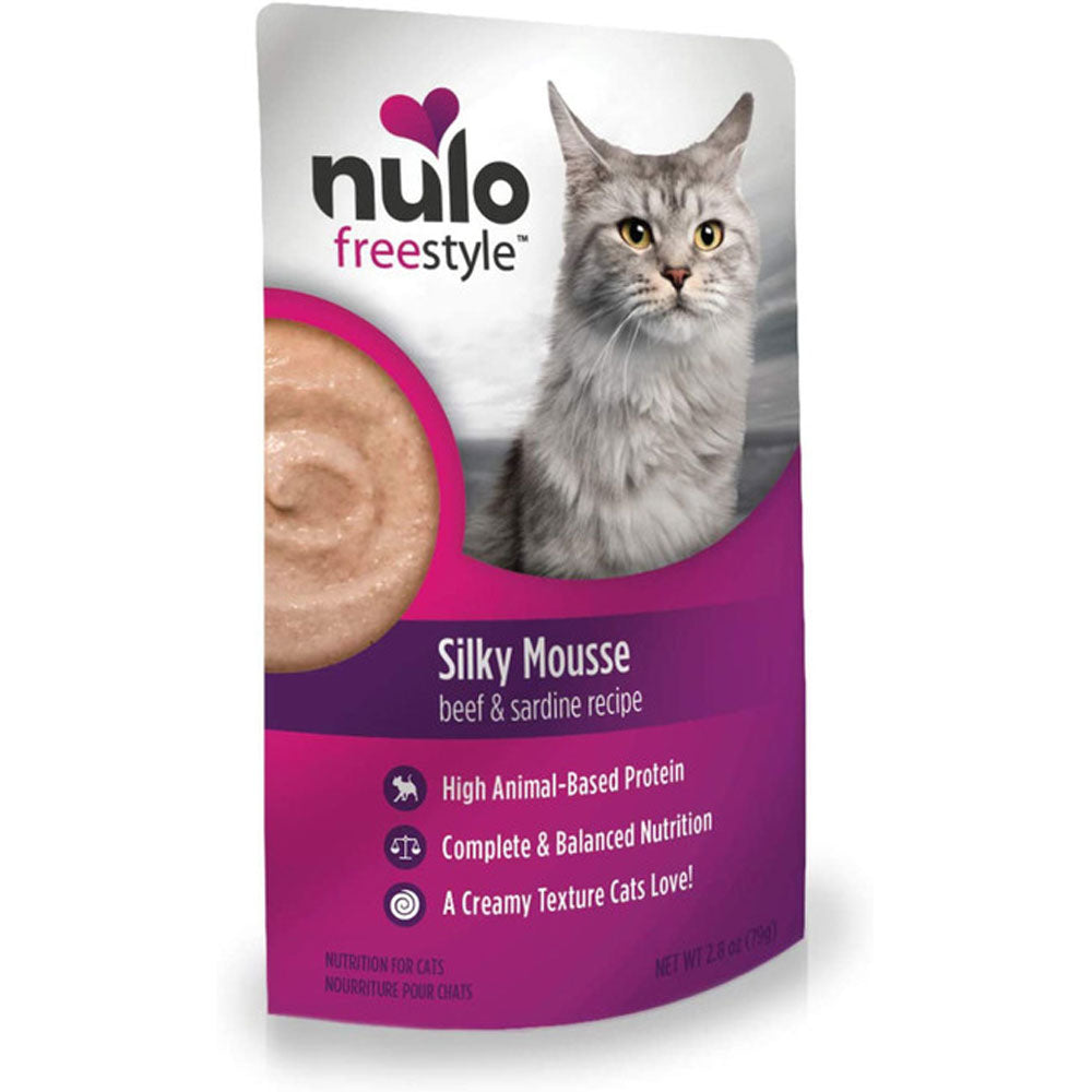 Nulo, Freestyle Mousse Beef & Sardine, 2.8 oz.