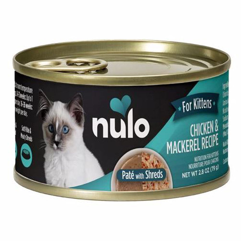 Nulo, Kitten Pate W/Shreds Chicken & Mackerel, 2.8 oz.