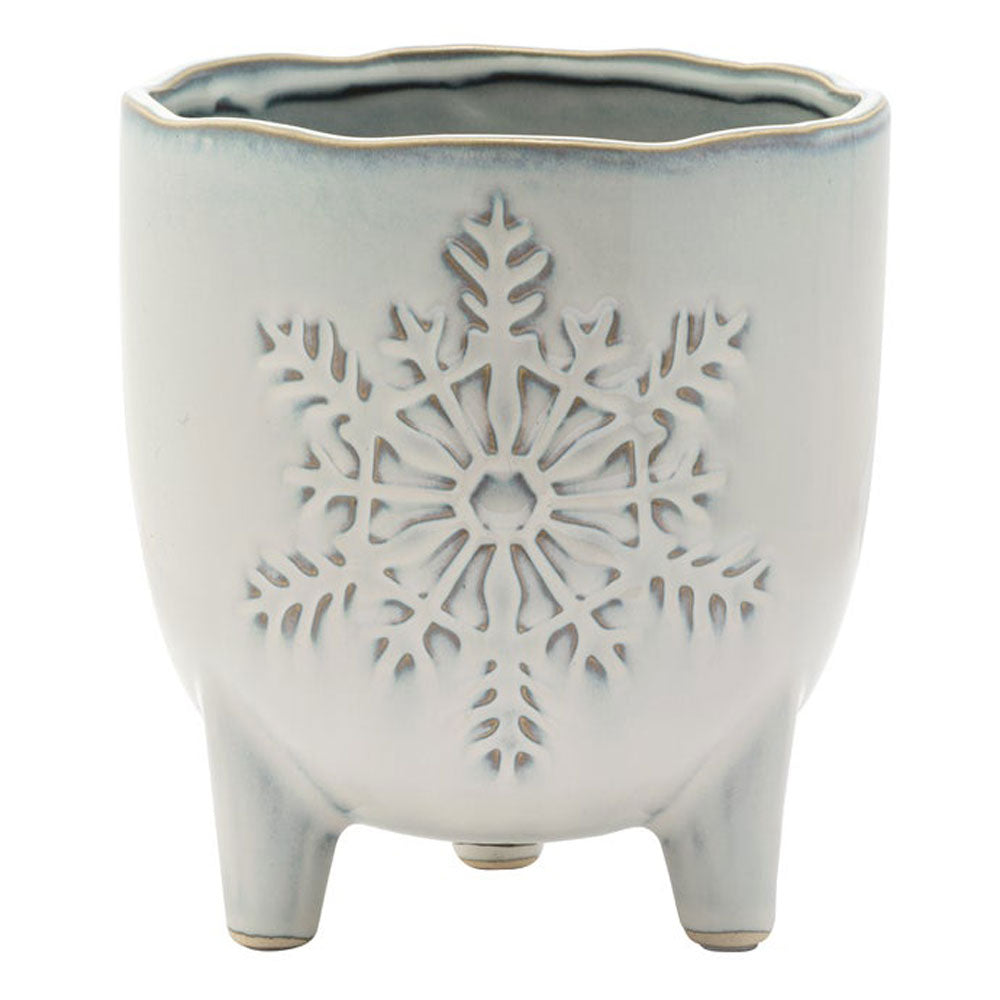 Napco, Snowflake Footed Planter, Large