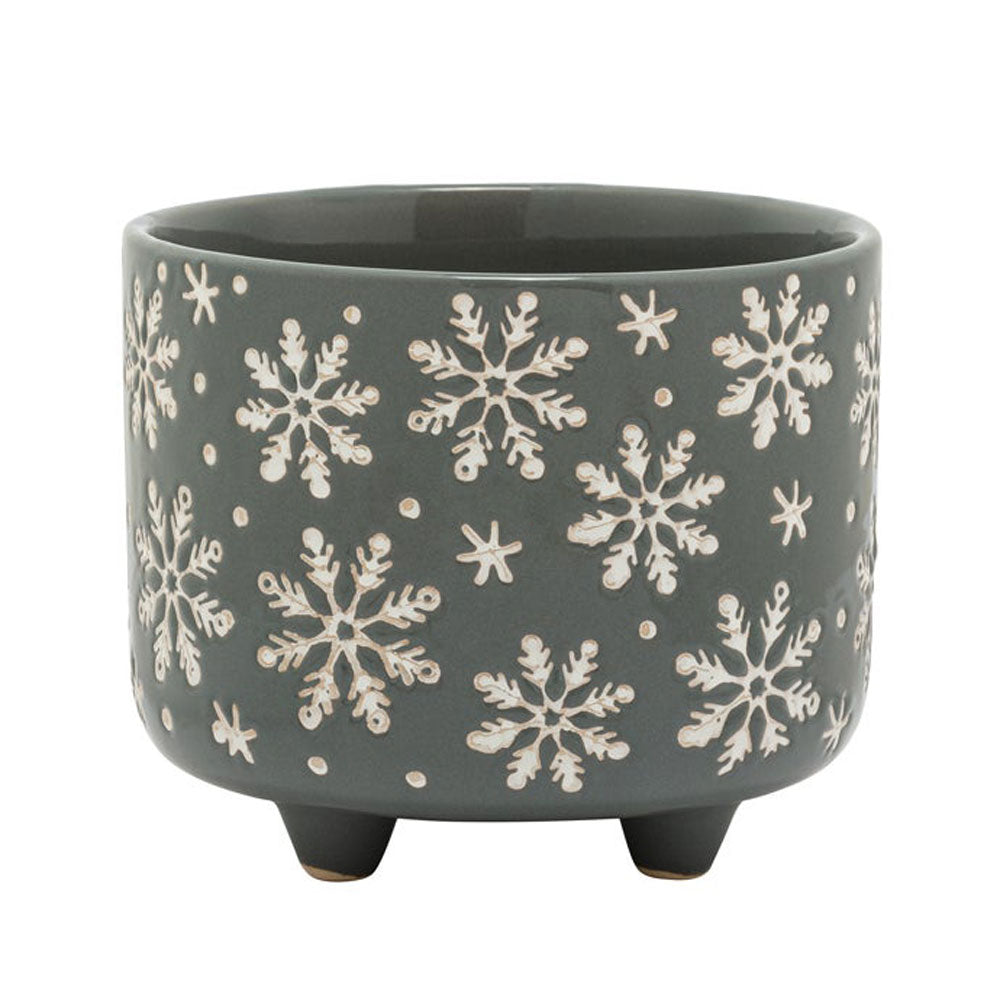 Napco, Short Snowflake Footed Planter