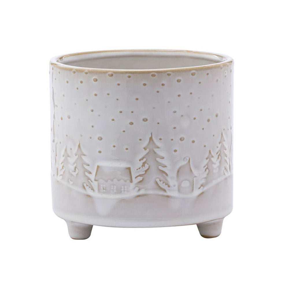 Napco, Snow Winter Scene Planter