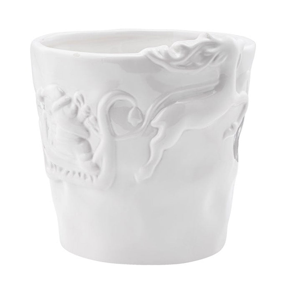 Napco, Sleigh w/Deer Embossed Planter, Large