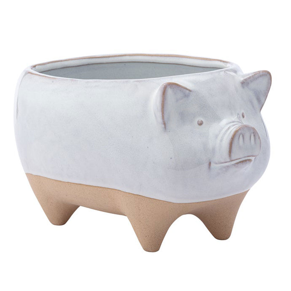 Napco, White Pig Planter