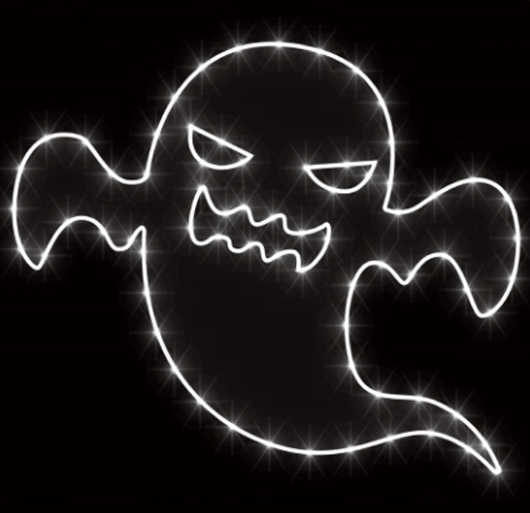 Good Tidings, 24" LED Ghost Window Deco, White