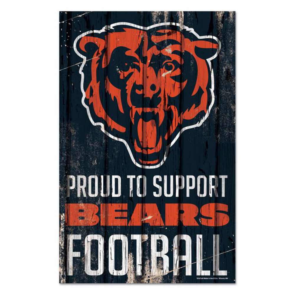 WinCraft, Chicago Bears Support Wooden Sign