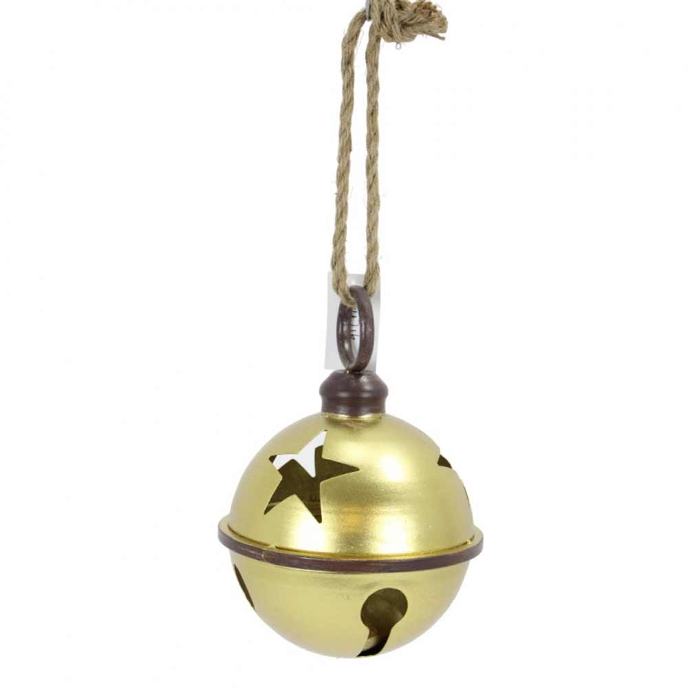 Direct Export, Metal Gold Bell Ornament, 10"