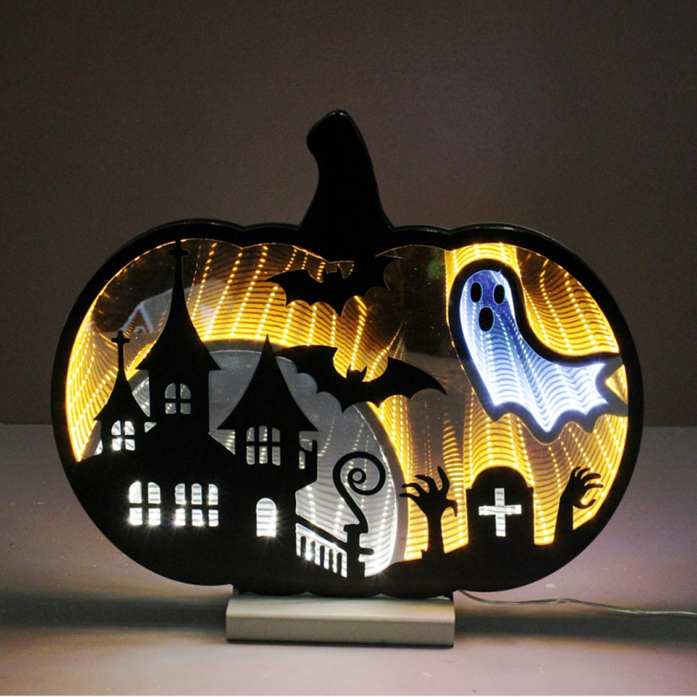 Direct Export, LED Infinity Pumpkin Scene, 15.75"H