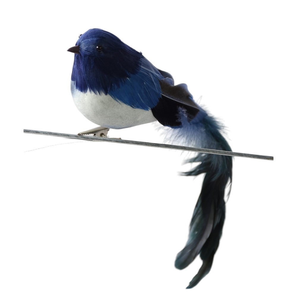 Direct Export, Long Tail Blue Bird Clip, 9"