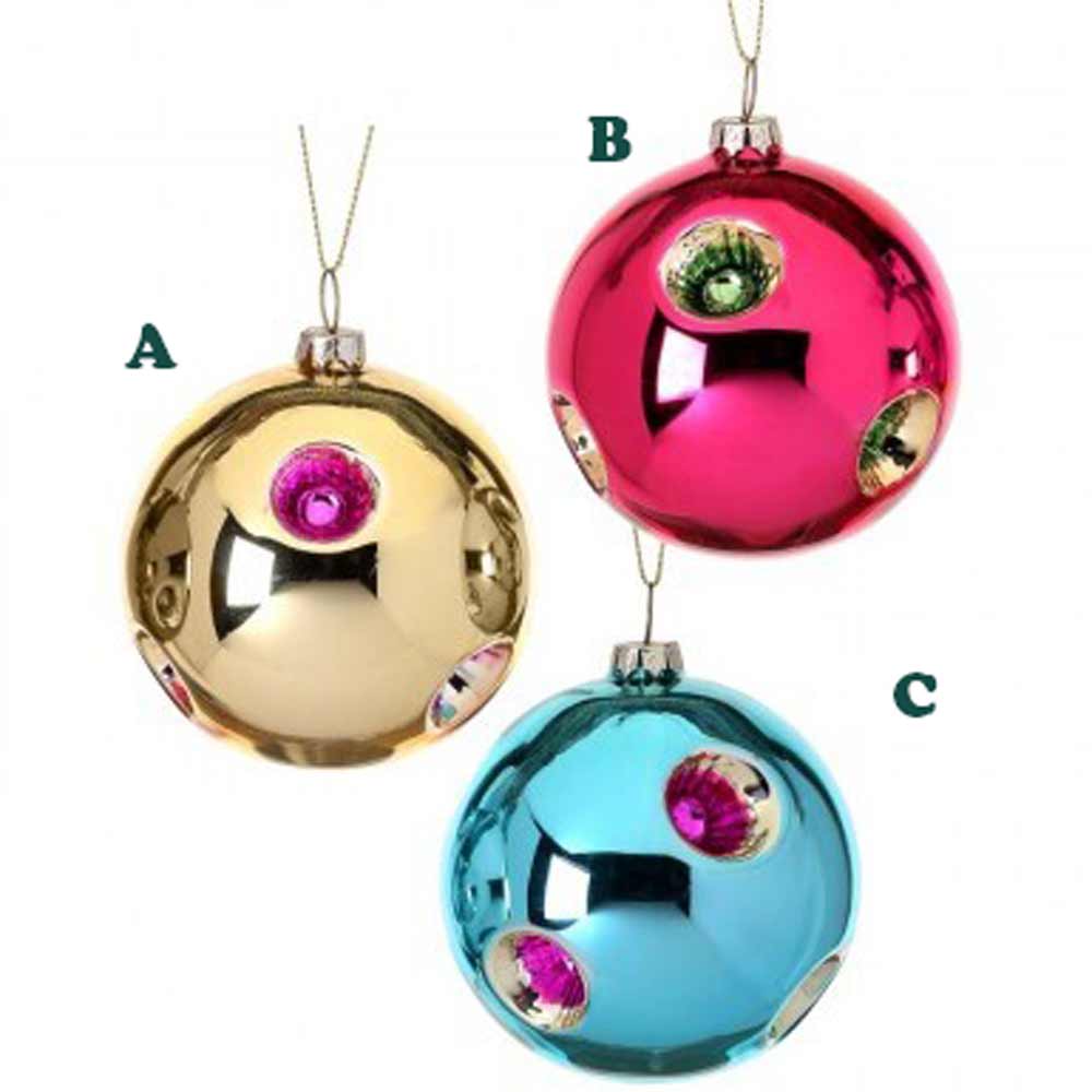 Regency, Glass Reflector Ball Ornament, 3", Assorted & Sold Separately