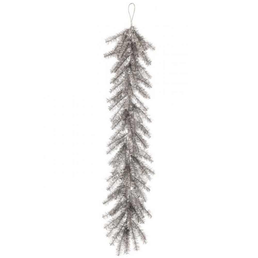 Regency, Retro Silver Tinsel Garland, 48"