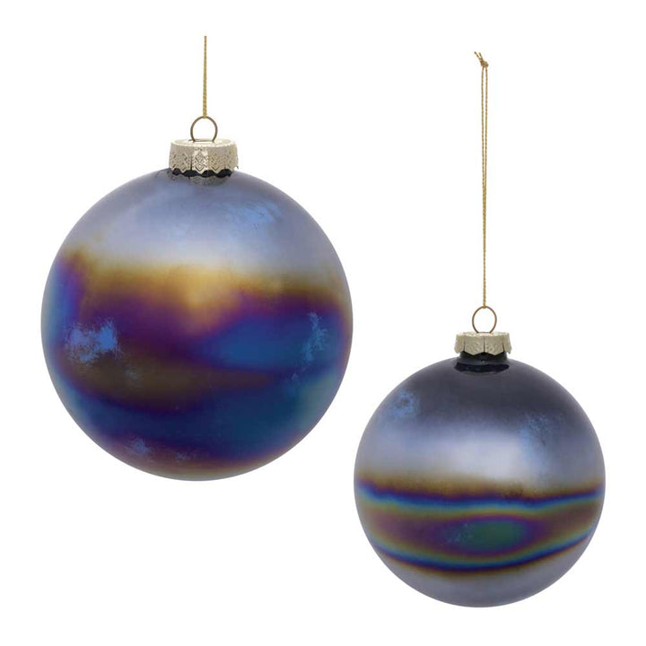 Melrose, Glass Dark Ball Ornament, Various Sizes