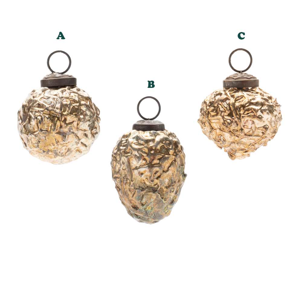 Melrose, Glass Bronze Ornament, Assorted & Sold Separately