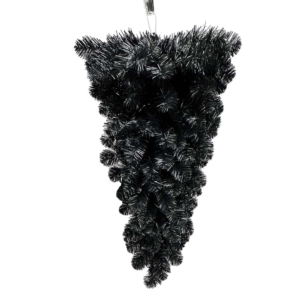 Liberty Floral, Black Tinsel Teardrop