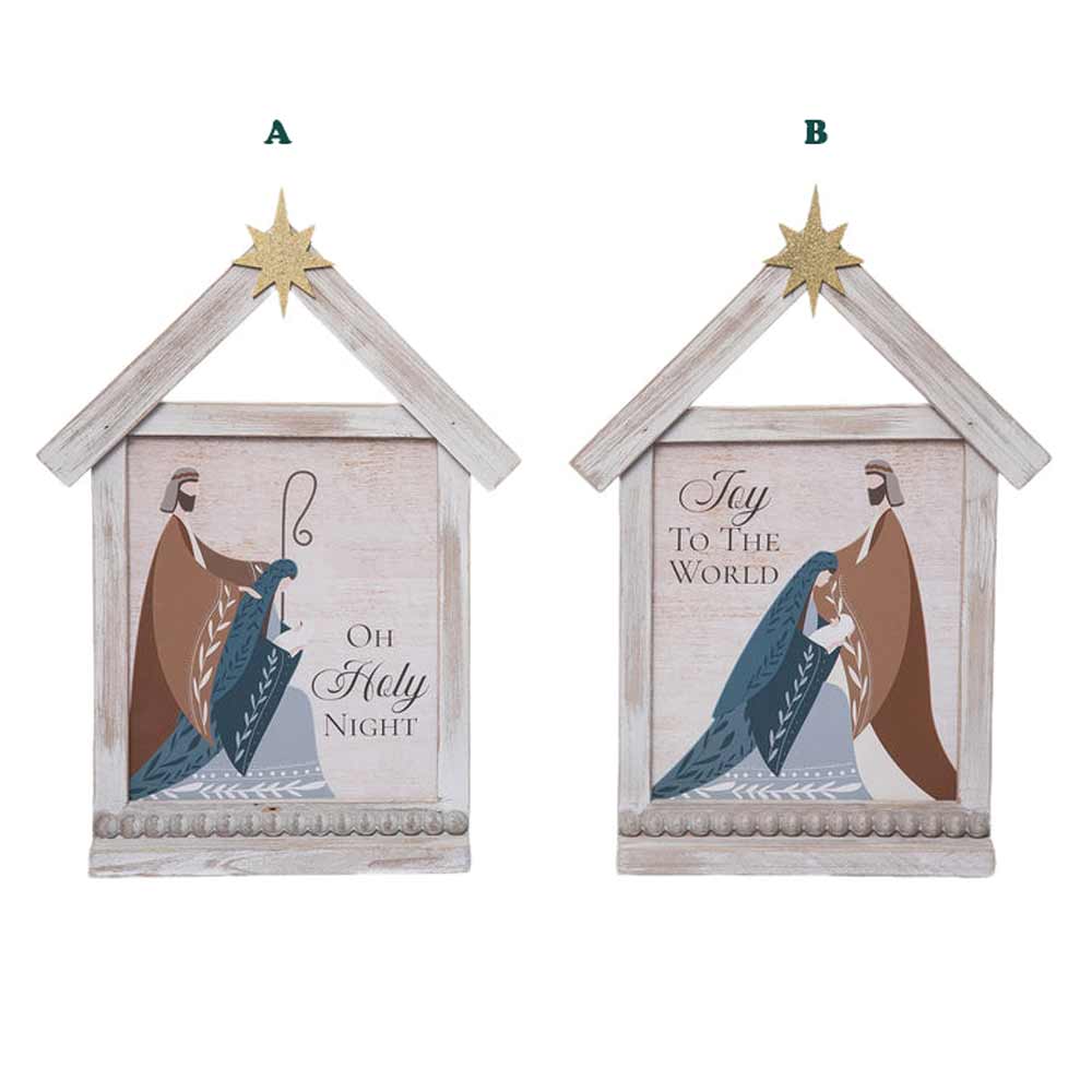 Transpac, Holy Family Manger Décor, MDF