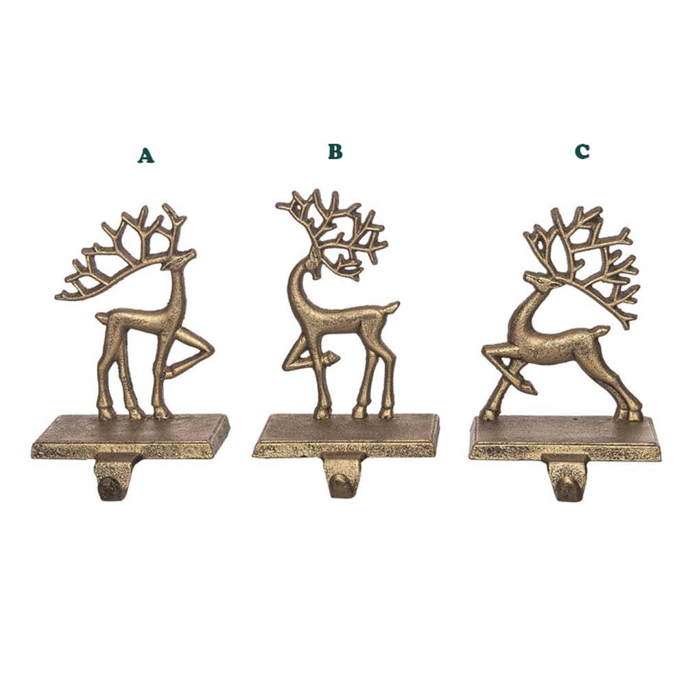 Transpac, Reindeer Cast Iron Stocking Holder, Assorted & Sold Separately
