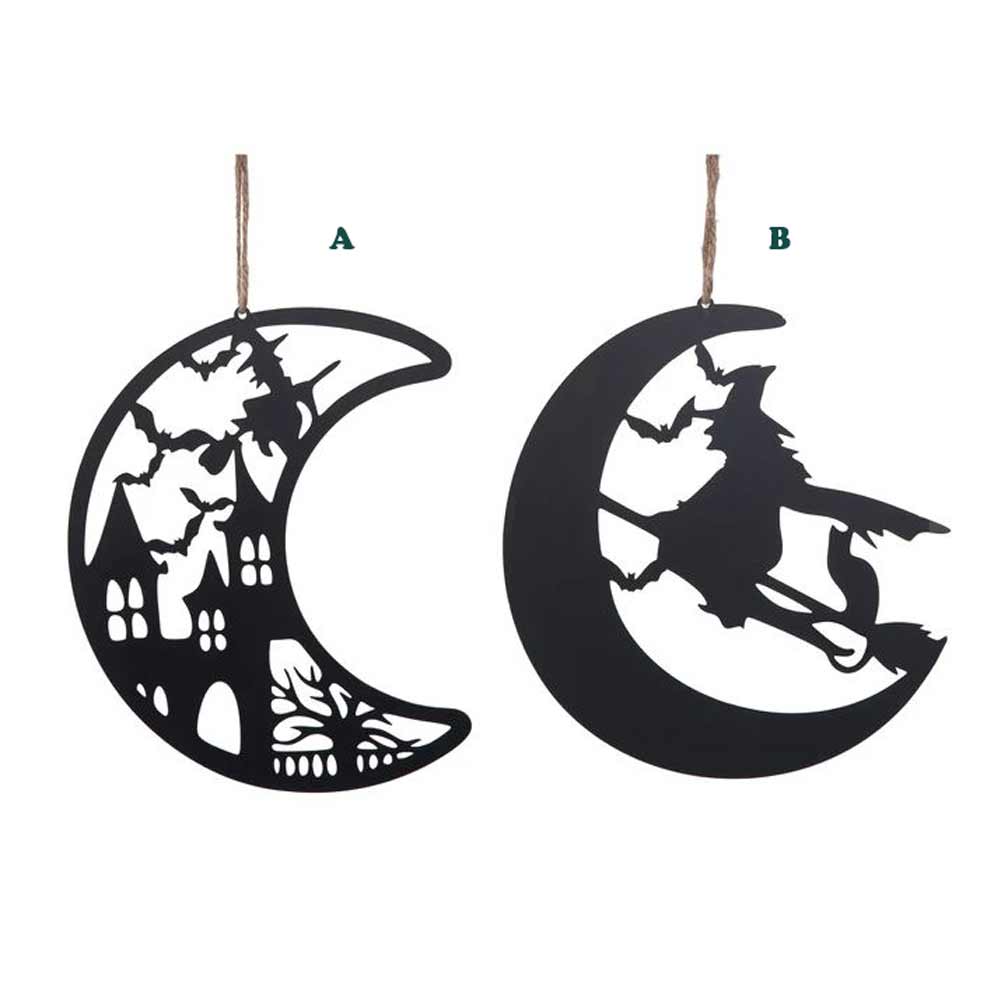 Transpac, Flying Witch Moon, Metal Cut, Assorted & Sold Separately