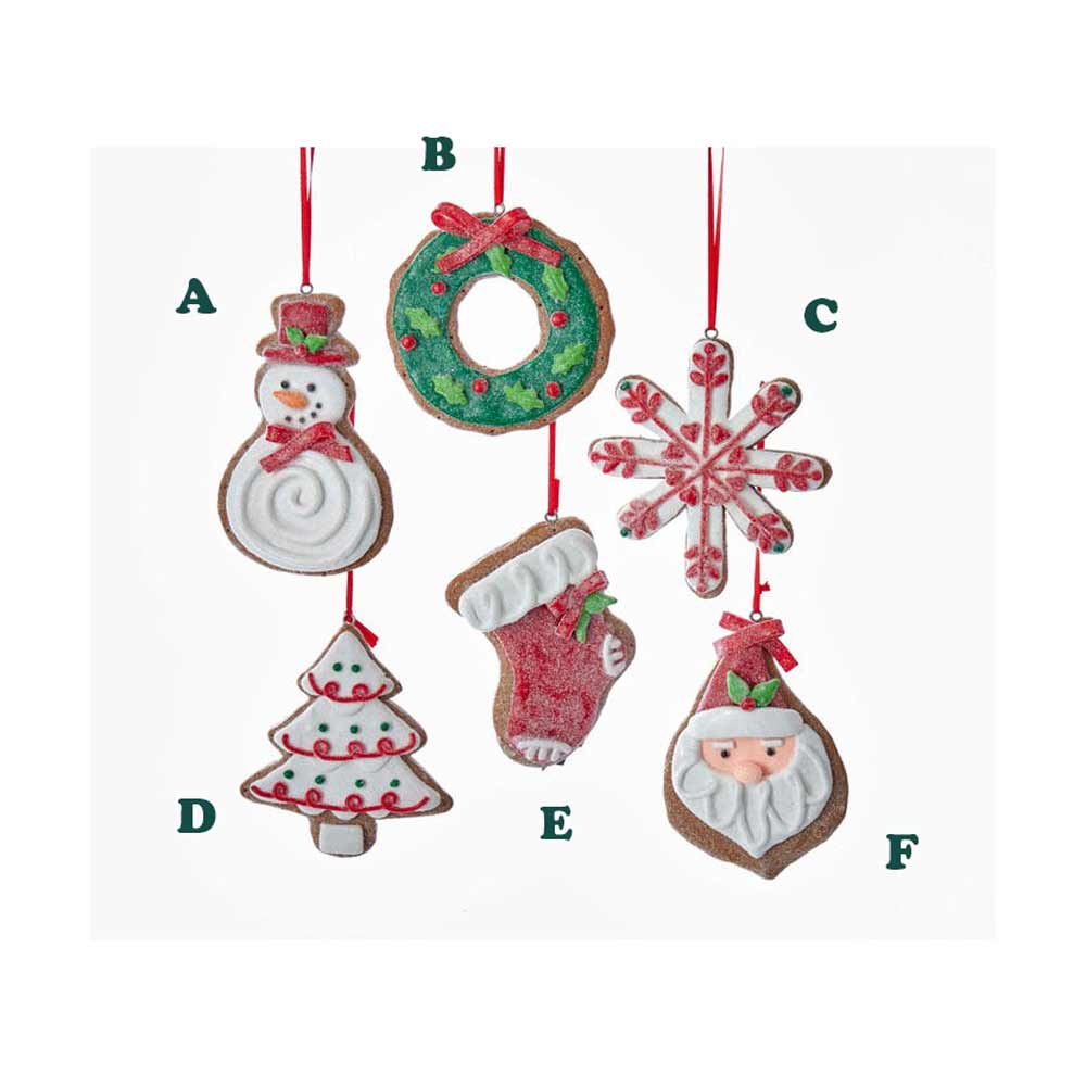 Kurt Adler, Christmas Clay dough Ornament, Assorted & Sold Separately