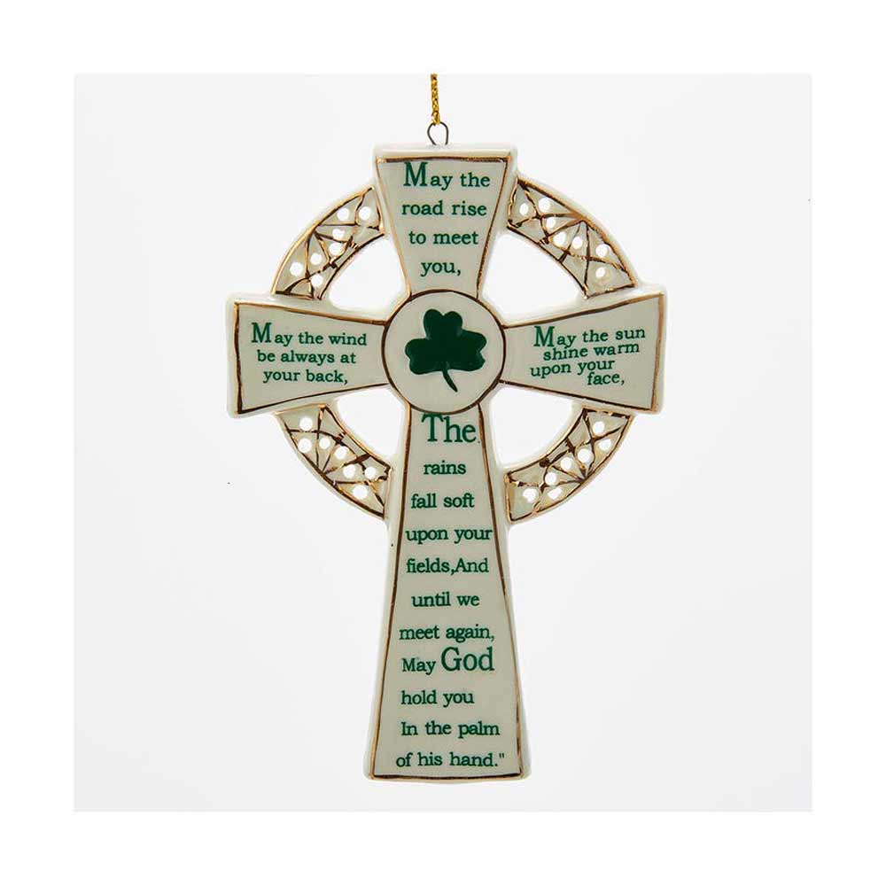Kurt Adler, Irish Cross Porcelain Ornament