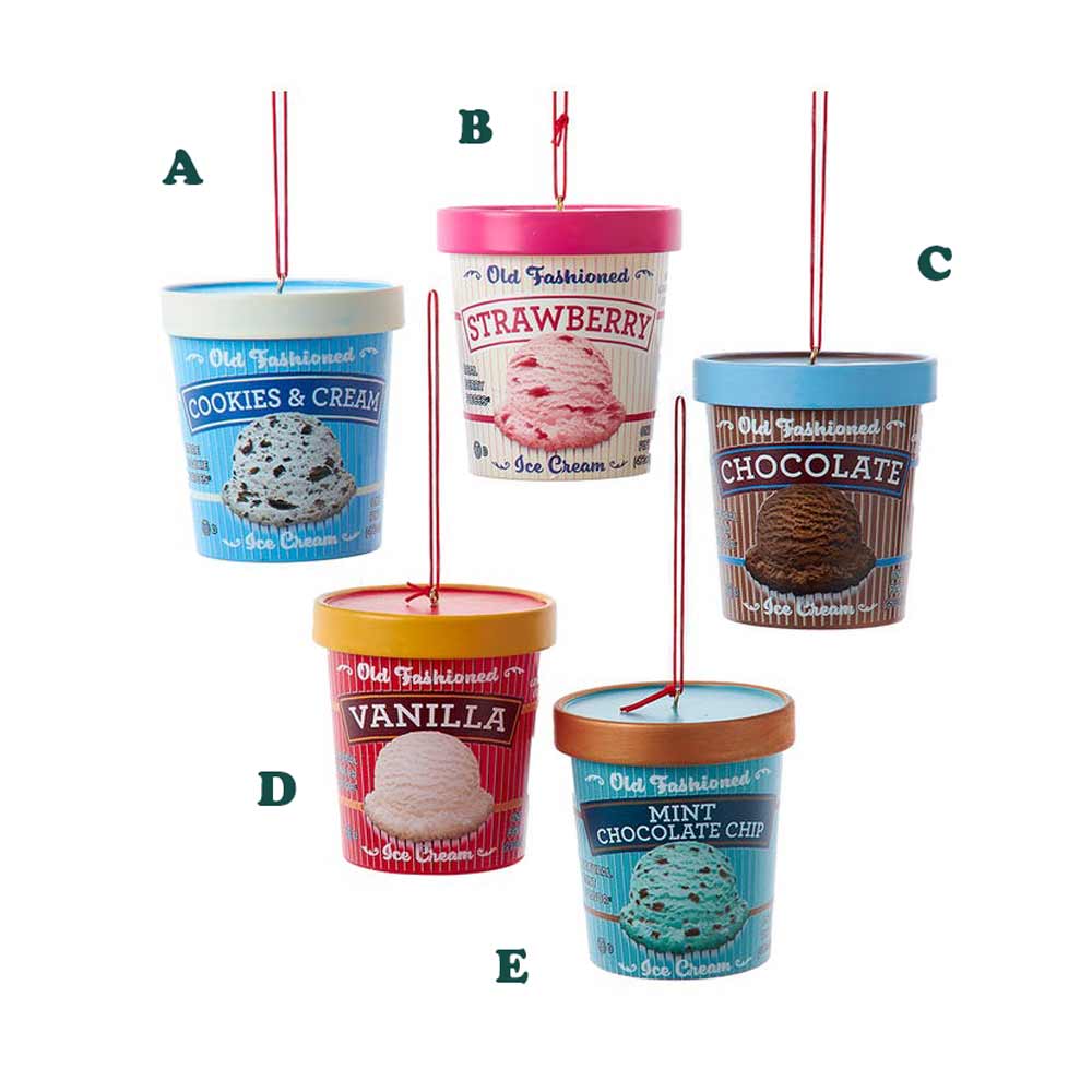 Kurt Adler, Ice Cream Ornament, Assorted & Sold Separately