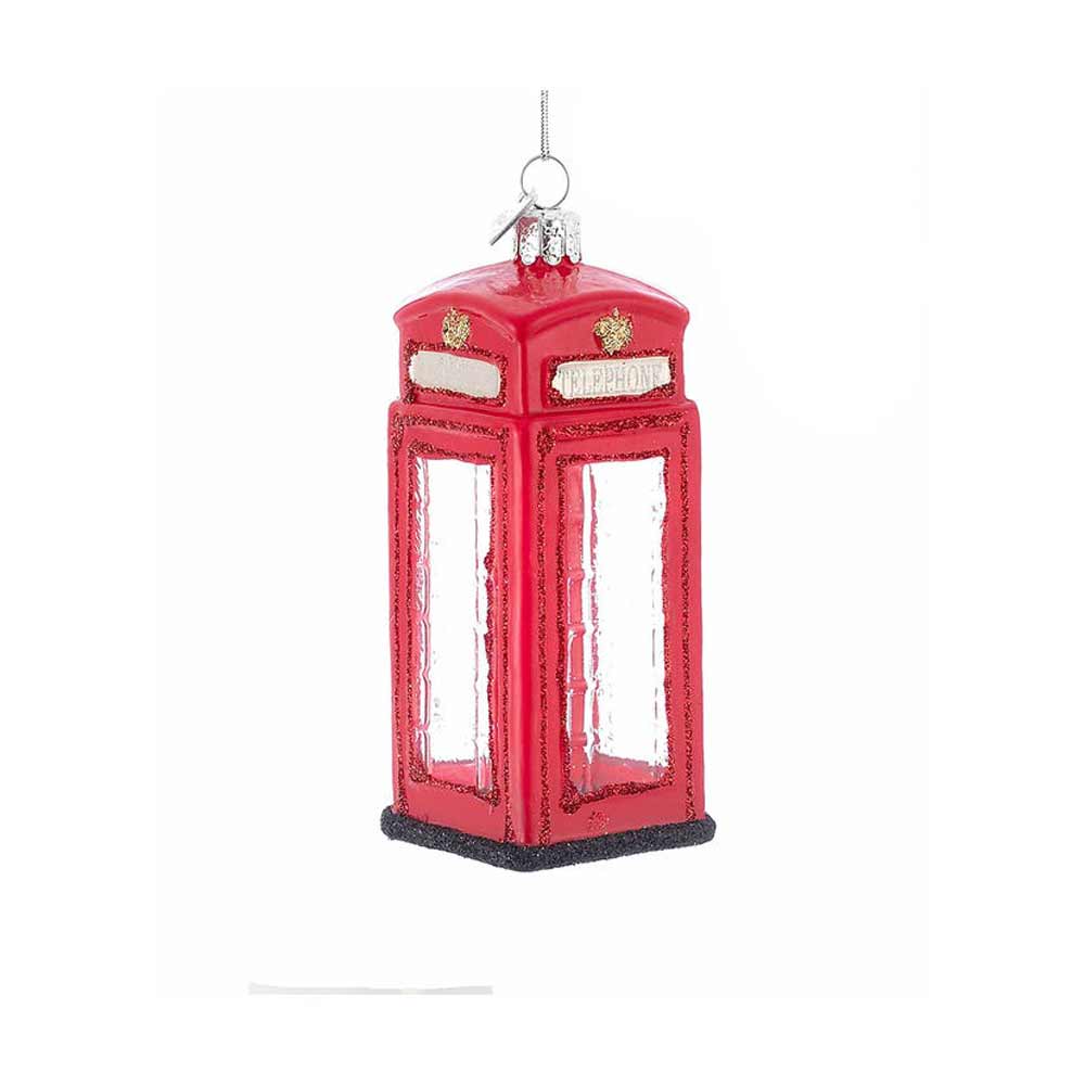 Kurt Adler, Noble Gems British Phone Booth Ornament