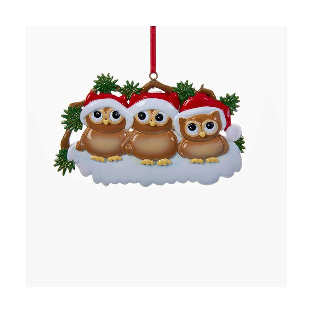 Kurt Adler, Owl Family of 3 Ornament