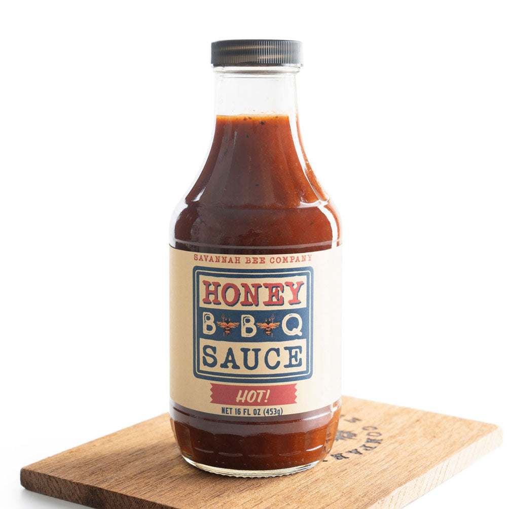 Savannah Bee, Honey BBQ Sauce, Hot, 16 oz.