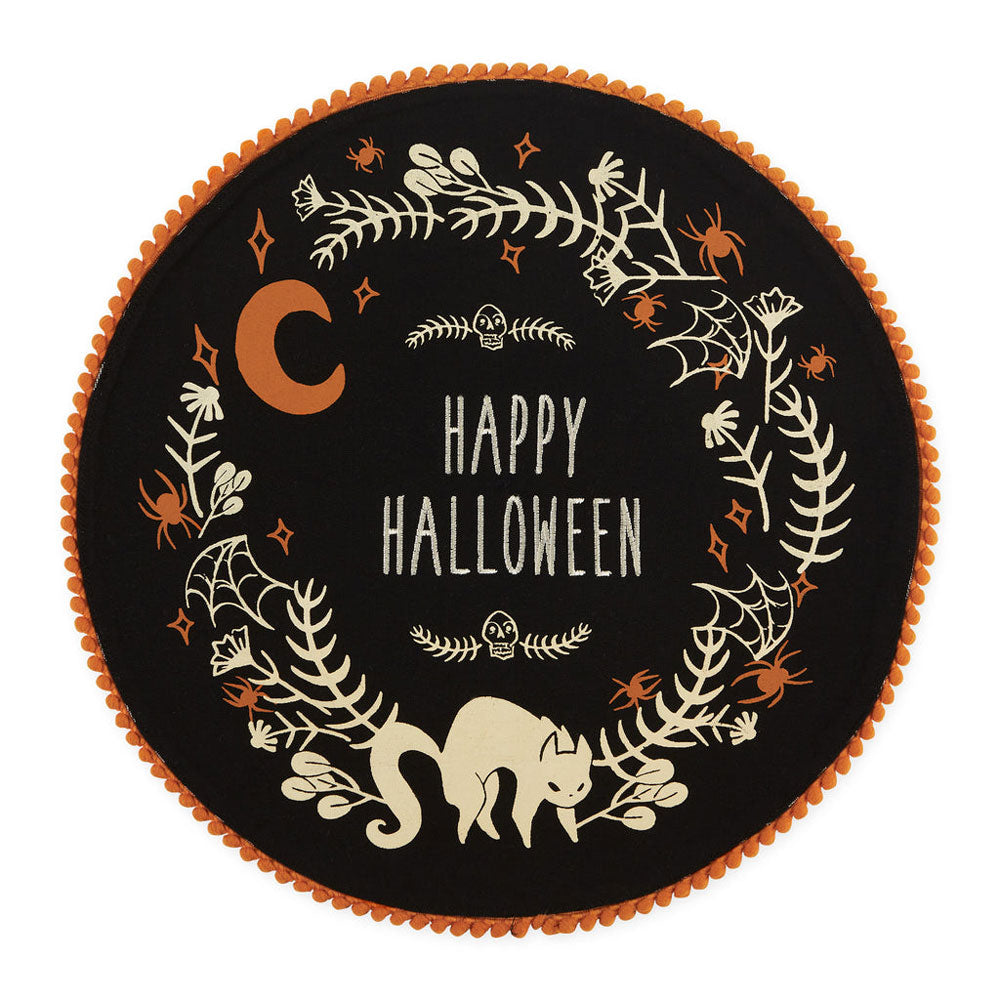 Design Imports, Spooky Wreath Embellished Round Placemat