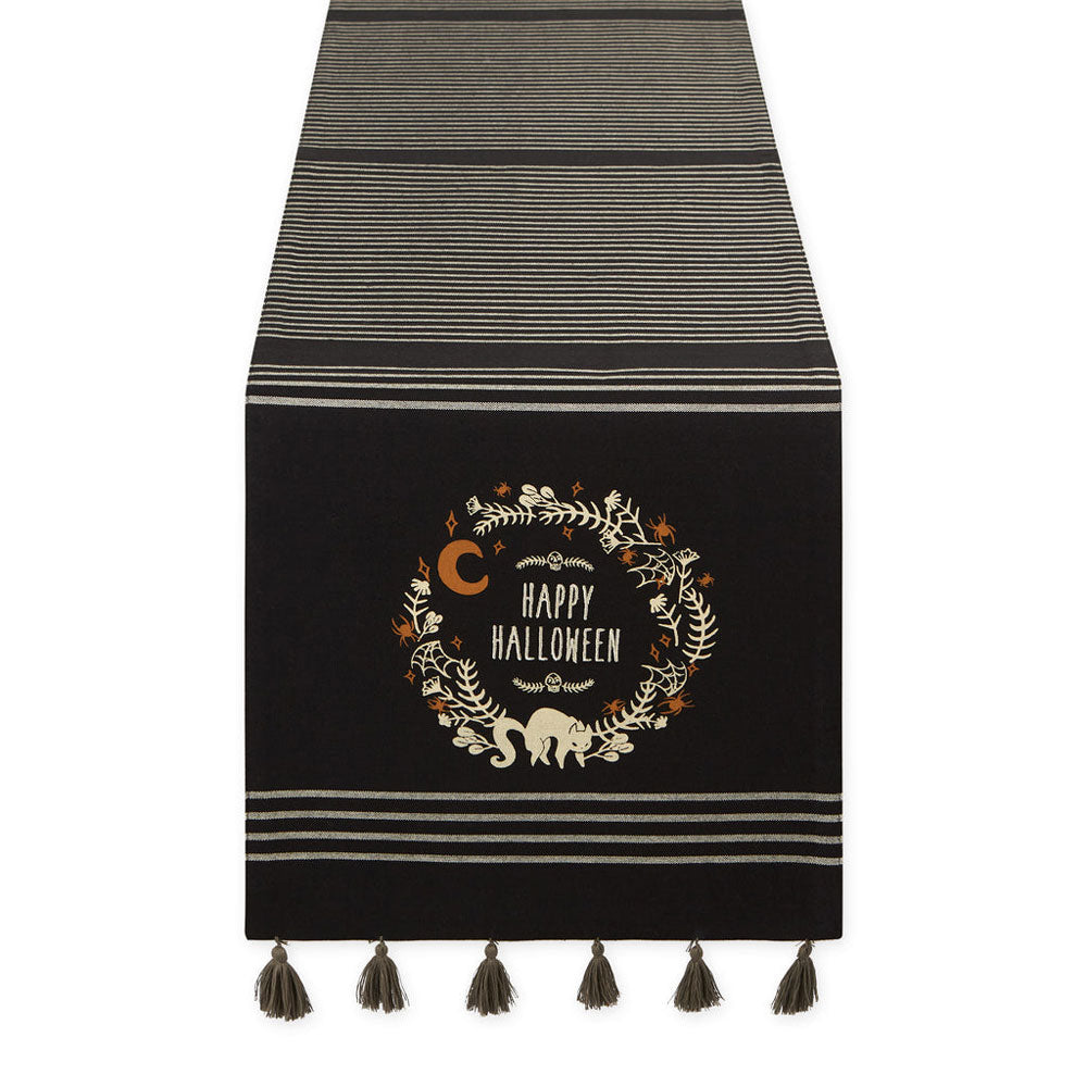 Design Imports, Spooky Wreath Embellished Table Runner